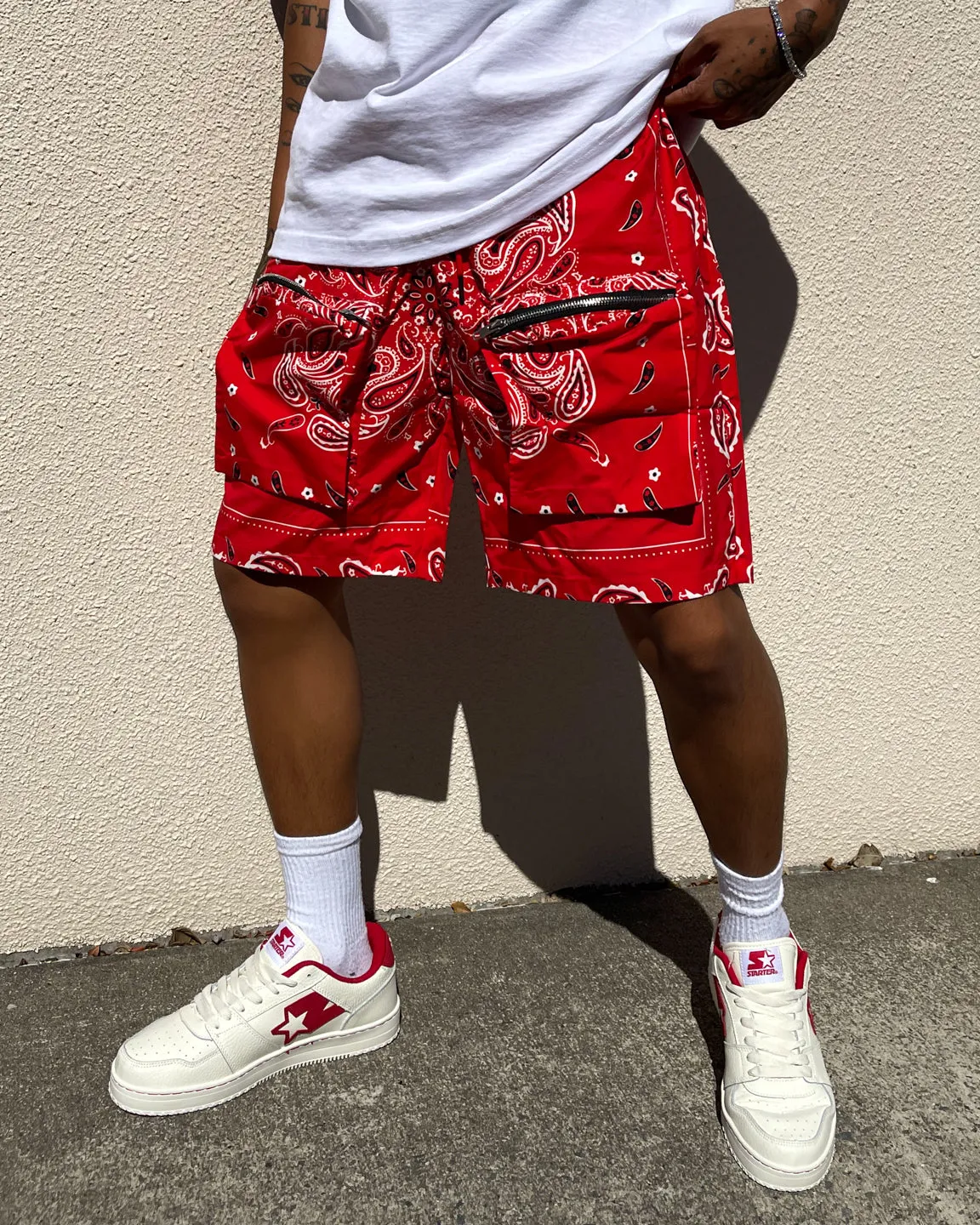 XXIII Premier Cargo Shorts Red